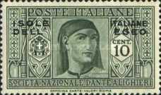 [Italian Stamps in Different Colors Overprinted "ISOLE ITALIANE DELL'EGEO", type V]