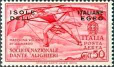 [Airmail - Italian Stamps in Different Colors Overprinted "ISOLE ITALIANE DELL'EGEO", type AH]