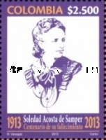 [The 100th Anniversary of the Death of Soledad Acosta de Samper, 1833-1913, type CRV]