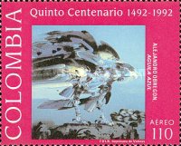 [Airmail - The 500th Anniversary of Discovery of America by Columbus, type BIK]