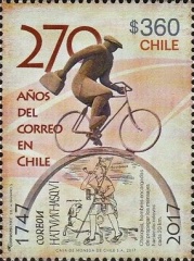 [The 270th Anniversary of Postal Delivery in Chile, type CJI]
