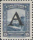 [Airmail - Previous Issues Overprinted A = "Avianca", type QI]