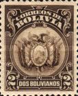 [Coat of Arms - Dot After "BOLIVIA" in Oval, type AU9]