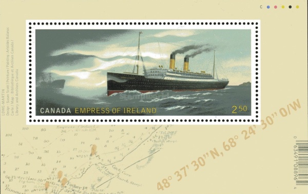 [The 100th Anniversary of the RMS  Empress of Ireland, type ]