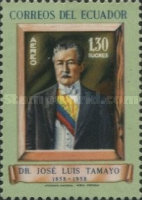 [Airmail - The 100th Anniversary of the Birth of Alfredo Baquerizo Moreno, 1859-1931, and Jose Lluis Tamayo, 1858-1947, type AIO]