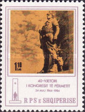 [The 40th Anniversary of the Congresses in Përmet, type BEV]