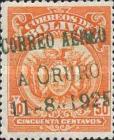 [Airmail - First Flight from Cochabamba to La Paz. No. 134 Overprinted, type AU27]