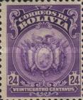 [Coat of Arms - Dot After "BOLIVIA" in Oval, type AU6]