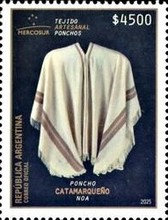[MERCOSUR Issue - Handmade Fabrics - Poncho, type EIM]