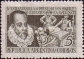[The 400th Anniversary of the Birth of Miguel Cervantes, 1547-1616, type HZ]