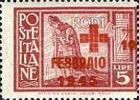 [Red Cross. No. 86 & 87 Overprinted, type CT]