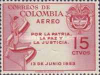 [Airmail - The 1st Anniversary of the 1953 Coup, type UM]