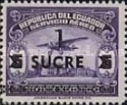 [Airmail - Overprinted 1 X SUCRE X over Ornamental Bar and Sucharged, type AFC]