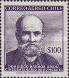 [The 50th Anniversary of the Death of Diego Barros-Arana, Historian, 1830-1907, type LJ]