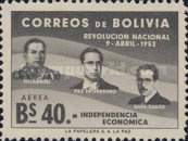 [The 1st Anniversary of the Revolution of April 9th, 1952 - Villarroel, Paz Estenssoro and Siles Zuazo, type HS10]