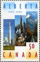 [The 100th Anniversary of Alberta - Self-Adhesive, type CIW]