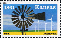 [The 150th Anniversary of Kansas Statehood - Self-Adhesive (44 cents), type FTH]