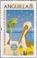 [The 100th Anniversary of the Rotary International and The 25th Anniversary of the Anguilla Rotary Club, type AVK]