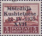 [National Congress - Stamps of 1930 Overprinted "Mbledhja - Kushtetuëse - 12-IV-1939 - XVII", type CC1]