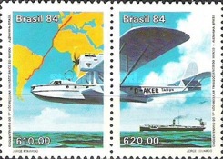 [The 50th Anniversary of the First Trans-Oceanic Air Route, type ]