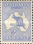 [Definitive Issues - Kangaroo and Map - Different Watermark, type A25]
