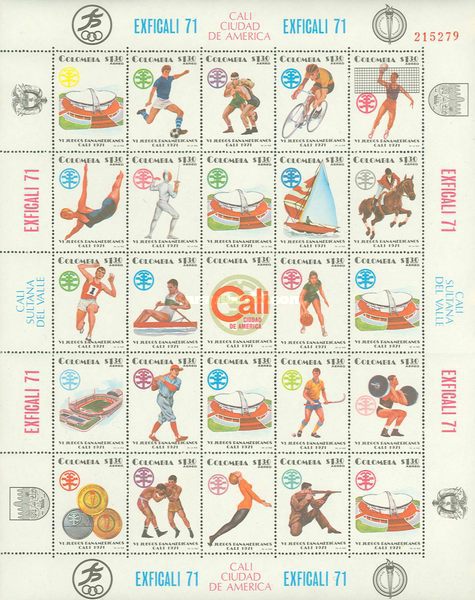 [Airmail - The 6th Pan-American Games and National Stamp Exhibition "EXFICALI 71" - Cali, Colombia, type ]