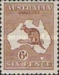 [Definitive Issues - Kangaroo and Map, Different Watermark, type A42]