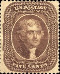 [Thomas Jefferson, 1743-1826 - Prejections at Top and Bottom Cut away, type H1]