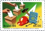 [The 100th Anniversary of the Birth of Getulio Vargas, President 1930-45 and 1951-54, type BXX]