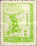 [Airmail - The 73rd Anniversary of the Death of Abaroa, Patriot, type HK8]