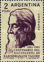 [The 100th Anniversary of the Birth of Rabindranath Tagore, Indian Poet, type TG]