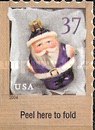 [Christmas - Santa Ornaments - Self-Adhesive Booklet Stamps, type EOG1]
