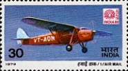 [Airmail - International Stamp Exhibition "INDIA 80" - Mail-carrying Aircraft, type WT]