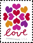 [Love Stamp - Hearts Blossom, type ICX]