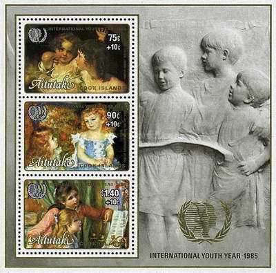 [International Youth Year - Issues of 1985 Surcharged 10c, type ]