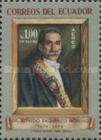 [Airmail - The 100th Anniversary of the Birth of Alfredo Baquerizo Moreno, 1859-1931, and Jose Lluis Tamayo, 1858-1947, type AIN]