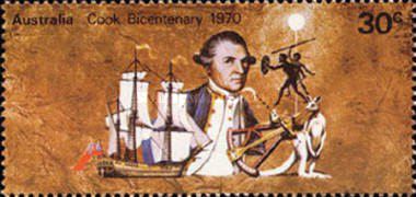 [The 200th Anniversary of the First European Contact with East Coast of Australia by Captain James Cook, type KP]