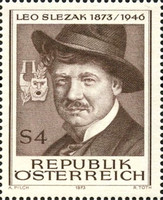 [The 100th Anniversary of the Birth of Leo Slezak, type AJV]