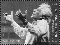 [The 100th Anniversary of the Birth of Leonard Bernstein, 1918-1990, type DOP]
