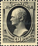 [Printed by American Bank Note Company - Designs of 1873. Thin to Thick Soft Porous Paper, type AO5]