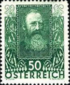 [Charity Stamps - Austrian Poets, type DJ]