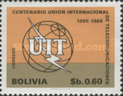 [The 100th Anniversary of the ITU, 1965, type NI1]