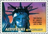 [Hurricane Relief Fund - Issues of 1986  Overprinted "HURRICANE RELIEF" and Surcharged +50c, type NG2]