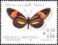 [Argentine Philately, Butterflies, type BET]