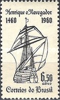 [Airmail - The 500th Anniversary of the Death of Prince Henry the Navigator, 1394-1460, type AJS]