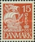 [Caravel - Steel Engraving. 2 Lines of Fields Left of "D" in "DENMARK", type AT]
