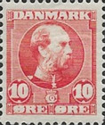 [King Christian IX, 1818-1906 - Vertical and Horizontal Lines in Background in Oval, type N1]