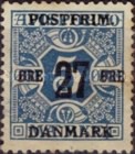 [Newspaper Postage Due Stamps Surcharged, type W1]
