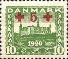[Reunion with Northern Schleswig Stamps of 1920-1921 with Red Cross  Surcharge, type AC]