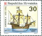 [EUROPA Stamps - The 500th Anniversary of the Discovery of America, type DQ]